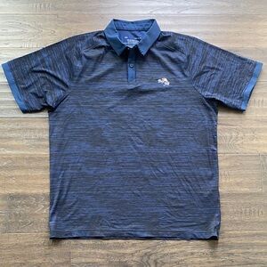 UNDER ARMOUR Golf Polo Mens Sz Large Navy Bay Hill Golf Course